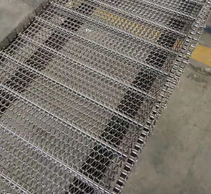 สายพานลำเลียงแบบแผ่นตาข่ายแบบ Double Crimped 1mx0.6m