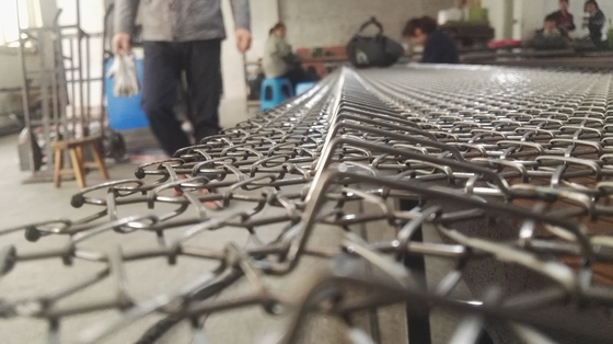 สายพานลำเลียงแห้งเกลียวลวดตาข่ายถั่วลิสงสแตนเลส