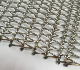 0.5mm-4mm Balanced Spiral SS สายพานลำเลียงลวดตาข่ายสำหรับเตาอบอุโมงค์เบเกอรี่