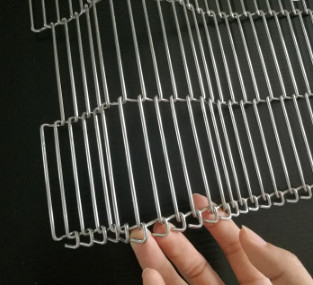 สายพานลำเลียงเตาอบลวดตาข่าย Enrober Flat Flex สำหรับอุปกรณ์อาหาร