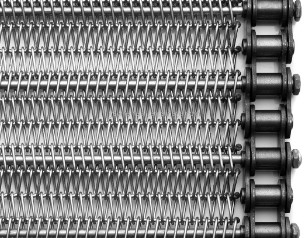 2mm 316 Flat Flex Conveyor Belt สายพานลำเลียงลวดเกรดอาหาร