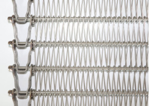 สายพานลำเลียงแบบยืดหยุ่นแบนสแตนเลสแบบปรับได้ Sintered Wire Mesh
