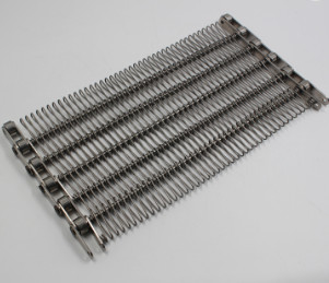 ODM Chain Driven Spiral Freezer Belt สายพานลำเลียงลวดตาข่ายจีบ