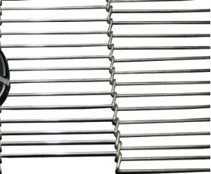อาหารเกรด SUS304 สายพานลำเลียงพิซซ่า Flat Flex Metal Wire Mesh