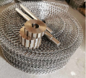อาหารเกรด SUS304 สายพานลำเลียงพิซซ่า Flat Flex Metal Wire Mesh