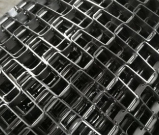Flat Flex Enrobe สายพานลำเลียงสแตนเลสลวดตาข่ายสำหรับเบเกอรี่
