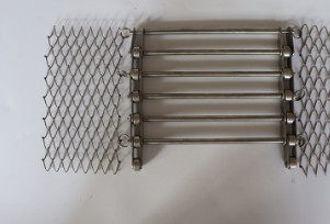 OEM SS304 ลวดตาข่ายสแตนเลสสายพานลำเลียง