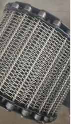 สแตนเลสสตีล Unichain Modular Chain สายพานตาข่าย 1.2mm 1.4mm