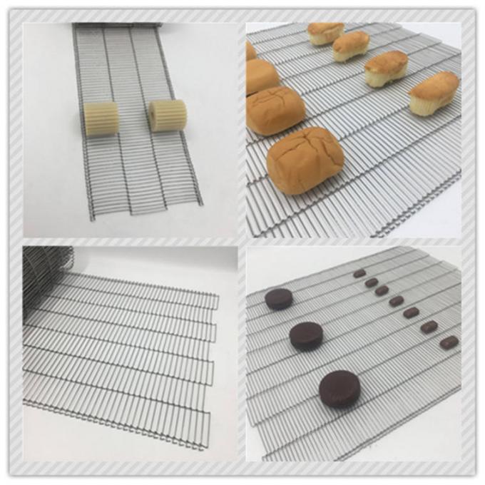 304 สแตนเลสสตีลอาหารตาข่ายสายพานระบบสายพานลำเลียง 4