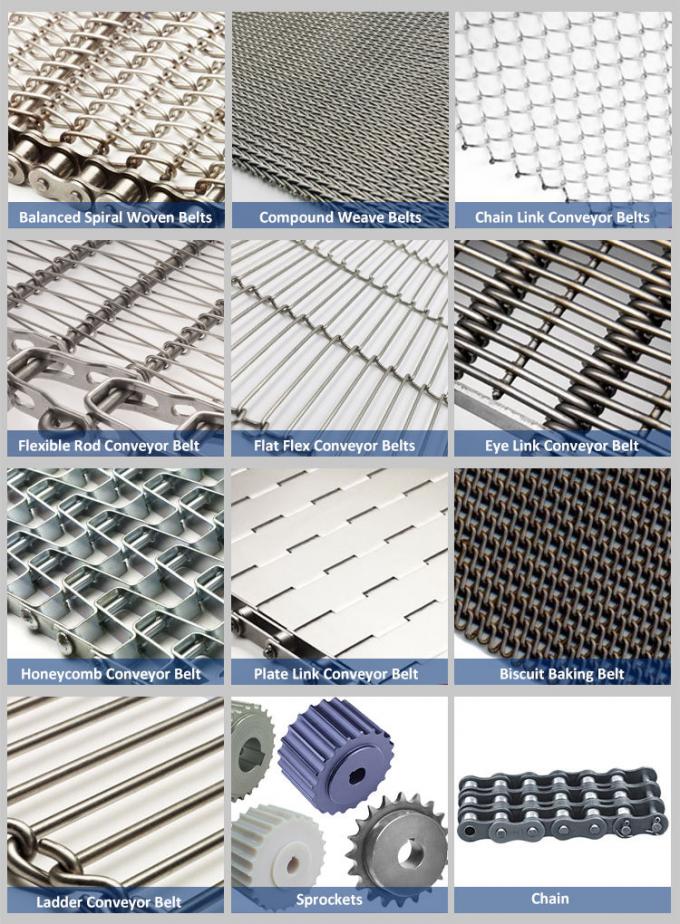 สายพานลำเลียงแห้งเกลียวลวดตาข่ายถั่วลิสงสแตนเลส 4