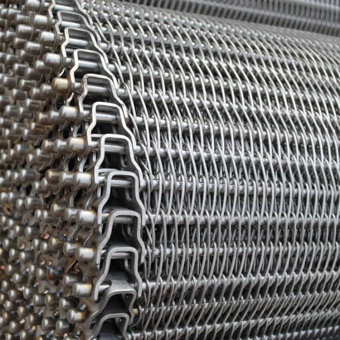 SUS316L สแตนเลสสายพานลำเลียงสายพานลำเลียงผลิตตาข่าย Wire 12