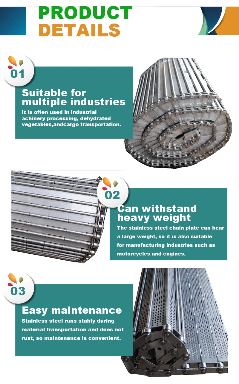 Food Processing Washing Frozen Frying Drying Use Stainless Steel Conveyor Belt/Wire Mesh Belt
